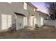 Charming patio with stone flooring and sliding glass doors at 3509 Archdale Dr, Raleigh, NC 27614