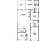 Floor plan featuring a large kitchen, living room, main suite, and one-car garage at 362 Bluejay St, Clayton, NC 27520