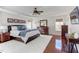 Elegant main bedroom featuring dark wood furniture and a cozy rug at 3708 Tansley St, Wake Forest, NC 27587