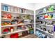 Walk-in pantry offers plenty of shelving for organized food storage and small appliance accessibility at 3847 Stoneridge Forest Dr, Raleigh, NC 27612