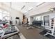 Community gym with weights, weight machines, and cardio equipment at 400 W North St # 1204, Raleigh, NC 27603