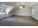 The large bedroom has neutral paint, carpeting and windows for plenty of light at 4601 Pemberton Dr, Raleigh, NC 27609