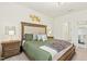 Bedroom features a cozy bed with a decorative headboard, side tables, and artwork for a relaxing ambiance at 501 Campbell Ridge Pl, Wendell, NC 27591