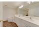 Spacious bathroom with double sinks, soaking tub, and ample cabinet space at 505 #106 Alamance Rd, Burlington, NC 27215