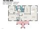 Detailed floor plan showcasing the layout of this 1595 sq ft home at 703 Sybil Drive at 703 Sybil Dr, Durham, NC 27703