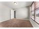 Bedroom with carpet, window with wooden blinds and closet at 78 Radcliffe Ct, Clayton, NC 27527