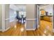 Dining room is located between the kitchen and dining room and features hardwood floors at 101 Sundance Pl, Chapel Hill, NC 27514