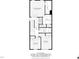 Second floor plan featuring primary bedroom with walk-in closet and bath, two bedrooms, a laundry room and hall bath at 105 Della St, Chapel Hill, NC 27516