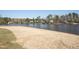 A sandy beach offers waterfront access and community gathering on sunny days at 109 Mohawk Dr, Louisburg, NC 27549