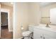 Well-maintained bathroom featuring modern fixtures and a clean, organized design to promote a relaxing atmosphere at 1245 Schaub Dr, Raleigh, NC 27606