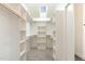 Spacious walk-in closet featuring ample shelving and hanging space, illuminated by a skylight at 168 Daphine Dr, Hillsborough, NC 27278