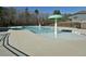 Community pool featuring a splash umbrella, accessible entry, and seating at 1715 Capstone Dr, Durham, NC 27713