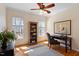 Bright office space with natural light, a desk, and views of the surrounding landscape for a productive work environment at 3120 A Timberlyne Dr, Mebane, NC 27302