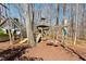 Backyard playground for , featuring a slide, swing, and tower for climbing at 3120 A Timberlyne Dr, Mebane, NC 27302