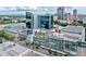 Aerial shot of modern glass buildings and structures in a vibrant city at 319 Fayetteville St # 207, Raleigh, NC 27601