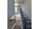This home features a staircase with hardwood stairs and wrought iron railing at 512 Texas Ave, Burlington, NC 27217