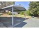 Spacious carport providing covered parking with a concrete pad and gravel driveway at 523 N Main St, Graham, NC 27253