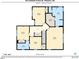 Detailed second-floor floor plan displaying bedroom and bathroom locations in the house at 543 Chatham Forest Dr, Pittsboro, NC 27312