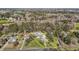 Aerial view showing property lines of a home with surrounding structures and wooded area at 5437 Grasshopper Rd, Raleigh, NC 27610