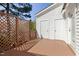 View of the wooden deck attached to the house that provides a cozy space to unwind and enjoy fresh air at 5569 Sea Daisy Dr, Raleigh, NC 27606