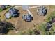 Aerial view of the neighborhood showcasing well-spaced homes and generous lot sizes at 6108 Norwood Place Ct, Raleigh, NC 27613