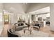 Open-concept living space flows into the dining and kitchen areas creating a welcoming space for entertaining at 65 Stream View Way, Spring Hope, NC 27882
