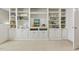 Custom built in bookcase adds storage and functionality to the living room at 8215 Cushing St, Raleigh, NC 27613
