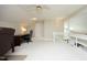 Spacious office space featuring a vaulted ceiling and built-in shelving at 8310 Wycombe Ln, Raleigh, NC 27615