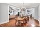 Open-concept view from the dining room showcasing the spacious living area at 10 E Madison, Pittsboro, NC 27312
