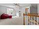 Bright bonus room provides extra flexible space with plush carpet, great light, and ample room at 101 Barriedale Cir, Cary, NC 27519