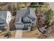 Aerial view of a two-story home with a manicured lawn and a two-car garage at 104 Bailey Park Ct, Cary, NC 27513