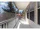 This porch features a screened in enclosure with views of the outside at 104 Bailey Park Ct, Cary, NC 27513