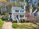 Charming two-story home with a welcoming front porch and well-maintained landscaping at 1052 Mills Street, Raleigh, NC 27608