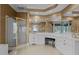 Spacious bathroom with walk-in shower, vanity, and large mirrors at 1055 Tilghman Rd, Dunn, NC 28334