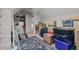 Storage room full of boxes and totes with carpeted floor at 1055 Tilghman Rd, Dunn, NC 28334