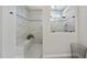 Beautifully tiled walk-in shower with a built-in bench, offering a spa-like experience at 1113 Cryptic Wood Ave, Fuquay Varina, NC 27526