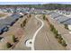 Aerial view of the neighborhood featuring landscaped common areas and walking paths at 1113 Cryptic Wood Ave, Fuquay Varina, NC 27526