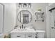 Stylish bathroom featuring modern fixtures, a sleek vanity, and a minimalist design at 1121 Parkridge Ln # 207, Raleigh, NC 27605