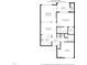 Detailed floorplan showcasing the layout of a spacious apartment featuring a balcony, living spaces and bedrooms at 1121 Parkridge Ln # 207, Raleigh, NC 27605