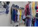 Walk-in closet with wire shelving and an added security box for valuables at 116 Arlen Park Pl, Holly Springs, NC 27540