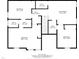 Upstairs floor plan showing bedrooms, bathrooms, and bonus room dimensions and layout at 116 Arlen Park Pl, Holly Springs, NC 27540