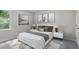 Serene bedroom with neutral color palette, stylish decor, and lots of natural light from large window at 1209 Freeman Dr, Sanford, NC 27330