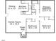 Detailed floor plan showing the layout of bedrooms, kitchen, and living areas at 1209 Freeman Dr, Sanford, NC 27330