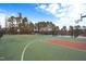 The outdoor basketball court is perfect for exercise, features a green playing surface, and a basketball hoop at 133 Mohawk Dr, Louisburg, NC 27549