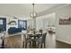 Open-concept dining area that connects to the kitchen and living room, perfect for entertaining guests at 1720 Highpoint St, Wake Forest, NC 27587
