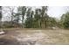 Spacious, undeveloped backyard featuring mature trees at 216 S Tillery St, Rocky Mount, NC 27804