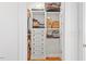 Custom closet with built-in shelving, drawers, and ample storage space at 2330 Glascock St, Raleigh, NC 27610