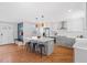 A chef's kitchen with center island, modern appliances, and sleek countertops, designed for culinary excellence at 2330 Glascock St, Raleigh, NC 27610