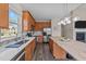 Bright kitchen featuring white countertops, stainless steel appliances, and a functional center island at 2914 Lake James Dr, Fuquay Varina, NC 27526