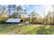 Scenic outdoor pavilion with picnic tables set amongst lush greenery, perfect for community gatherings and relaxation at 2914 Lake James Dr, Fuquay Varina, NC 27526